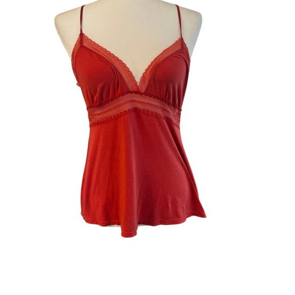 VICTORIA'S SECRET Baby Doll Cami in Dark Orange Size Large - Picture 1 of 7